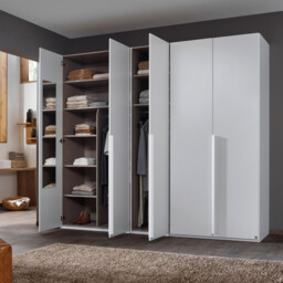 Frans 5 Door Wardrobe 251Cm, White - Barker & Stonehouse - thumbnail 3