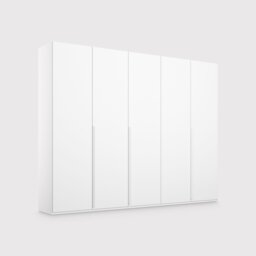 Frans 5 Door Wardrobe 251Cm, White - Barker & Stonehouse