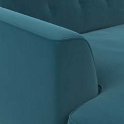 Conza Large Chaise Corner Sofa Left, Teal Fabric - Barker & Stonehouse - thumbnail 3