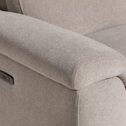 Paolo 2 Seater Recliner Sofa With 2 Electric Recliners Fabric - Barker & Stonehouse - thumbnail 6