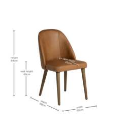 Rogan Dining Chair Leather - Barker & Stonehouse - thumbnail 4