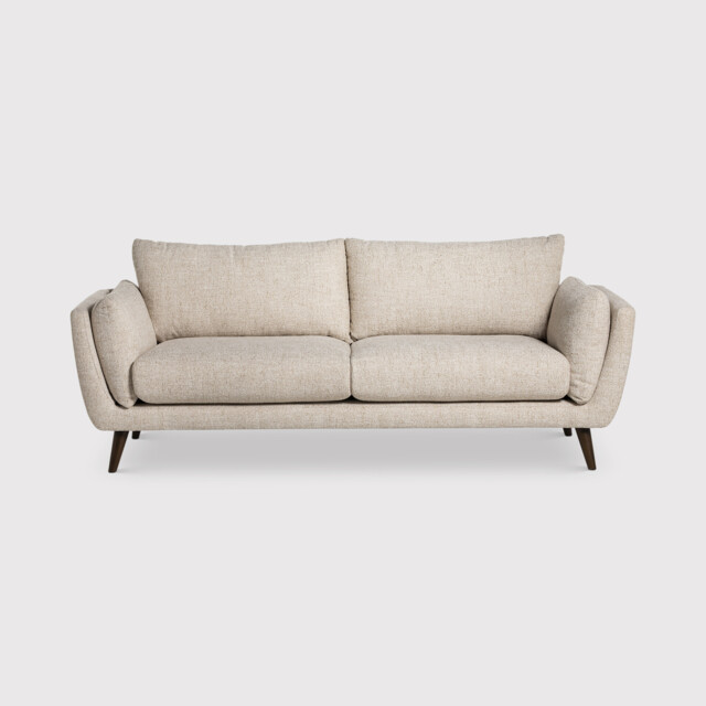 Malmo 3 Seater Sofa, White Fabric - Barker & Stonehouse - image 1