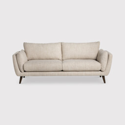 Malmo 3 Seater Sofa, White Fabric - Barker & Stonehouse