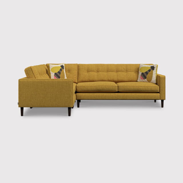 Orla Kiely Ebben Rhf Corner Sofa, Yellow Fabric - Barker & Stonehouse - image 1