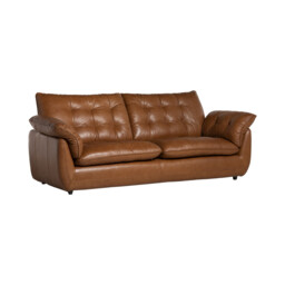 Pelle 2.5 Seater Sofa, Brown Leather - Barker & Stonehouse - thumbnail 3