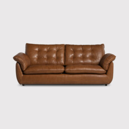 Pelle 2.5 Seater Sofa, Brown Leather - Barker & Stonehouse