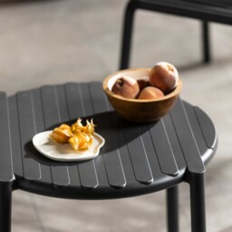 Lima Coffee Table, Round, Recycled Plastic, Black - Barker & Stonehouse - thumbnail 3