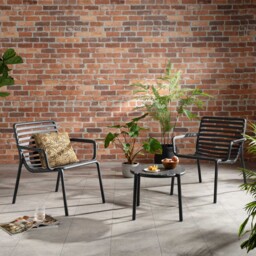 Lima Coffee Table, Round, Recycled Plastic, Black - Barker & Stonehouse - thumbnail 6
