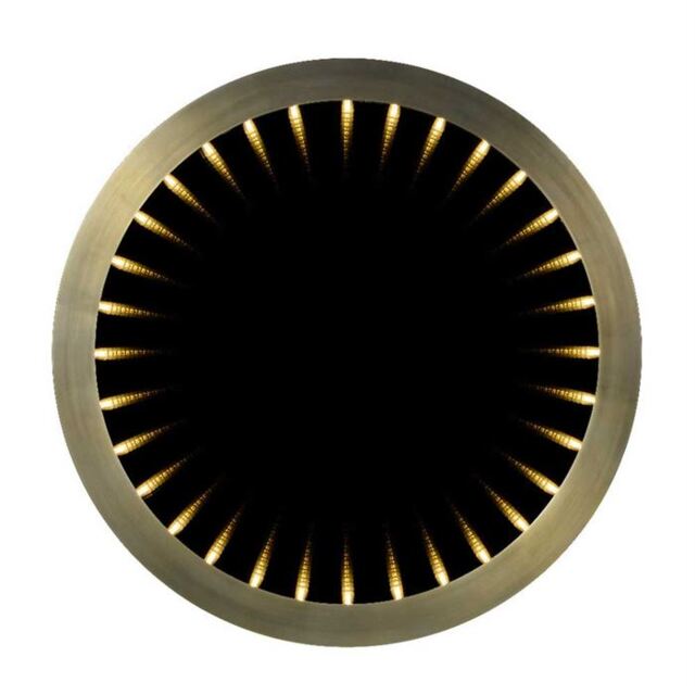 Timothy Oulton Inception Round Large Mirror, Round Metal - Barker & Stonehouse - image 1