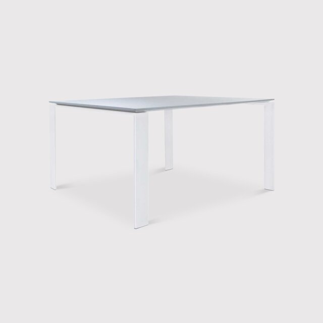 Kartell Four Dining Table 128X128, White Metal - W128cm - Barker & Stonehouse - image 1