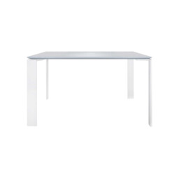Kartell Four Dining Table 128X128, White Metal - W128cm - Barker & Stonehouse - thumbnail 2