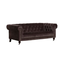 Henley 3 Seater Sofa, Grey Velvet - Barker & Stonehouse - thumbnail 2