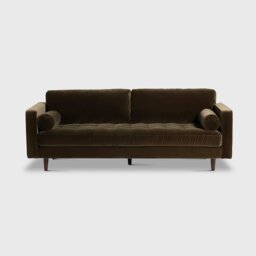 Hemingway 3 Seater Sofa, Green Velvet - Barker & Stonehouse