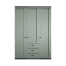 Varese 3 Door/3 Drawer Wardrobe W150Cm, Green - Barker & Stonehouse - thumbnail 3