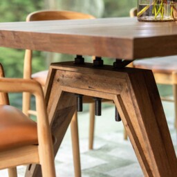 Pure Furniture Tiros Dining Table 240cm, Brown Oak - Barker & Stonehouse - thumbnail 3