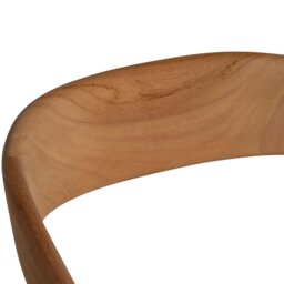 Semeru Armchair with Leather Seat, Wood - Barker & Stonehouse - thumbnail 5