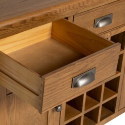 Raithwaite Large Sideboard 150x45x90cm, Brown Oak - Barker & Stonehouse - thumbnail 6