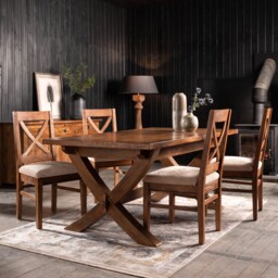 New Frontier X Leg Extending Dining Table, Mango Wood - Barker & Stonehouse - thumbnail 2