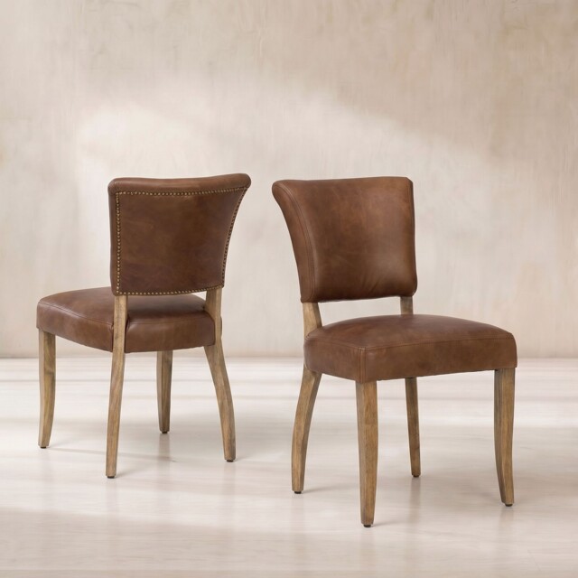 Timothy Oulton Mimi Dining Chair, Brown Leather - Barker & Stonehouse - image 1