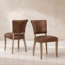 Timothy Oulton Mimi Dining Chair, Brown Leather - Barker & Stonehouse - thumbnail 1