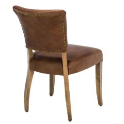 Timothy Oulton Mimi Dining Chair, Brown Leather - Barker & Stonehouse - thumbnail 5
