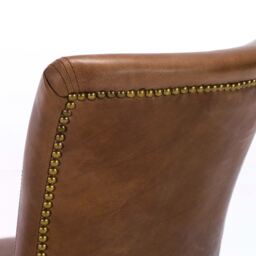 Timothy Oulton Mimi Dining Chair, Brown Leather - Barker & Stonehouse - thumbnail 6