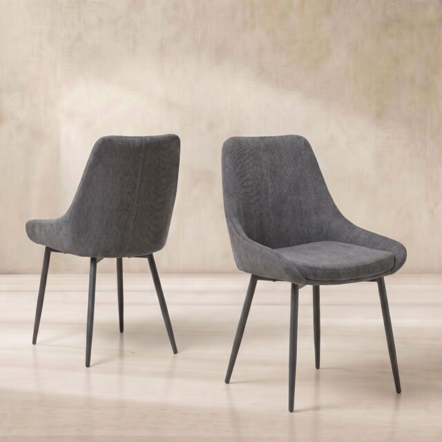 Emmett Dining Chair, Grey Fabric - Barker & Stonehouse - image 1