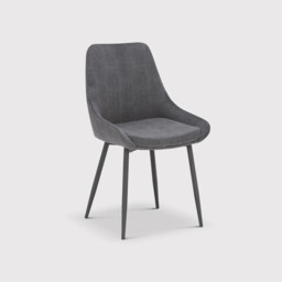 Emmett Dining Chair, Grey Fabric - Barker & Stonehouse - thumbnail 2