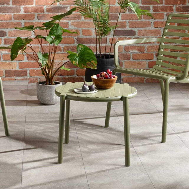 Lima Coffee Table, Round, Recycled Plastic, Green - Barker & Stonehouse - image 1