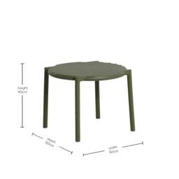 Lima Coffee Table, Round, Recycled Plastic, Green - Barker & Stonehouse - thumbnail 4