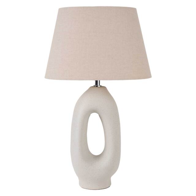 Natural Organic Table Lamp, Neutral Ceramic - Barker & Stonehouse