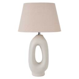 Natural Organic Table Lamp, Neutral Ceramic - Barker & Stonehouse