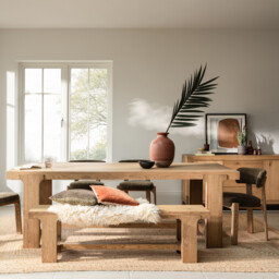 Wade 230Cm Dining Table, Neutral Wood - Barker & Stonehouse - thumbnail 2