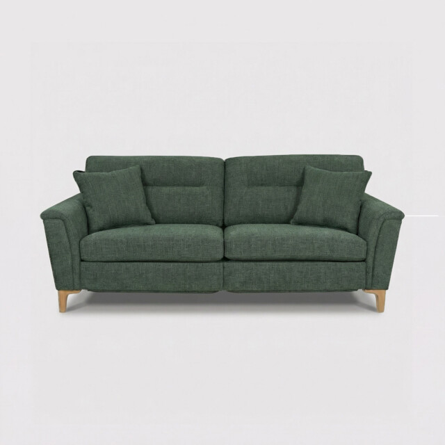 Ercol Sandford Motion Lounger Large Recliner Sofa, Green Fabric - Barker & Stonehouse - image 1