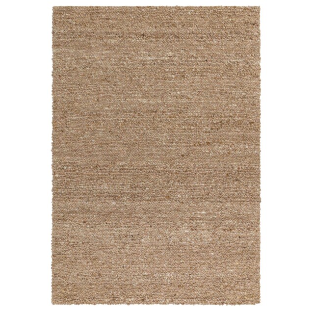 Eder Honey 120x170cm Rug, Square, Neutral Wool - Barker & Stonehouse