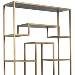 Cantha 2 Drawer Display Cabinet, Brown Oak - Barker & Stonehouse - thumbnail 4