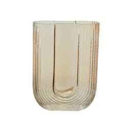 Blush Lined Vase, Pink Glass - Barker & Stonehouse