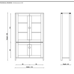 Ercol Bosco Display Cabinet, Neutral Oak - Barker & Stonehouse - thumbnail 6