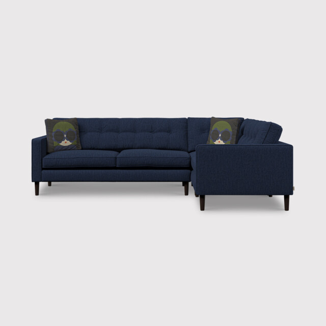 Orla Kiely Ebben Lhf Corner Sofa, Navy Fabric - Barker & Stonehouse - image 1