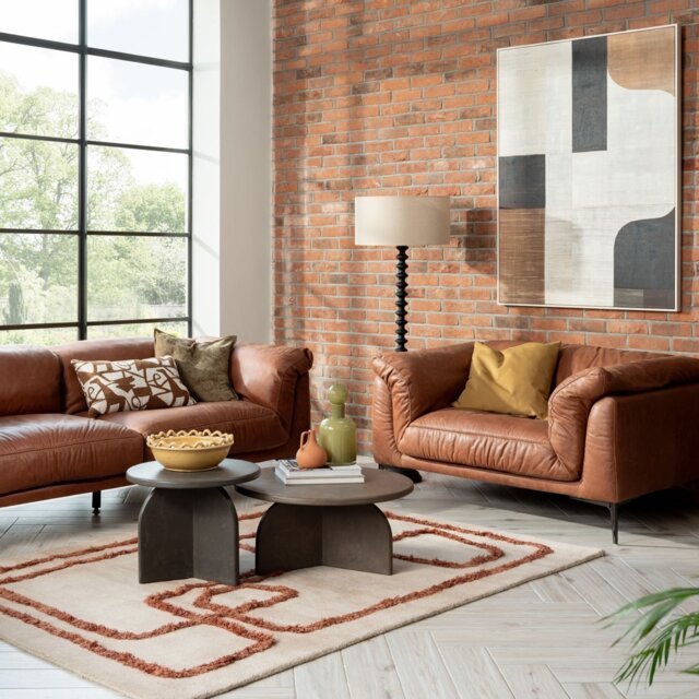 Epping 1.5 Seater 140x99x80cm Armchair, Brown Leather - Barker & Stonehouse - image 1