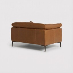 Epping 1.5 Seater 140x99x80cm Armchair, Brown Leather - Barker & Stonehouse - thumbnail 4