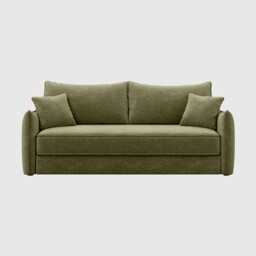 Epsom Sofa Bed Bed With 2 Throw Pillows, Green Fabric - Barker & Stonehouse - thumbnail 1