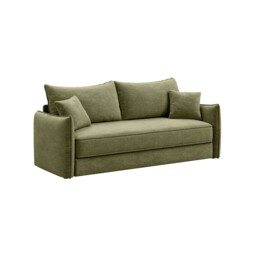 Epsom Sofa Bed Bed With 2 Throw Pillows, Green Fabric - Barker & Stonehouse - thumbnail 5