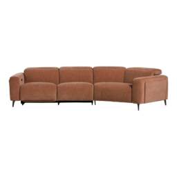 Cedro Curved Recliner Sofa - Power Lhf Fabric - Barker & Stonehouse - thumbnail 2