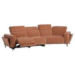 Cedro Curved Recliner Sofa - Power Lhf Fabric - Barker & Stonehouse - thumbnail 3