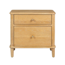 Valla 2 Drawer Bedside Table, Neutral Oak - Barker & Stonehouse - thumbnail 2