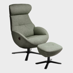 Conform Globe X-Foot Footstool Makalu Forest, Green Fabric - Barker & Stonehouse - thumbnail 3