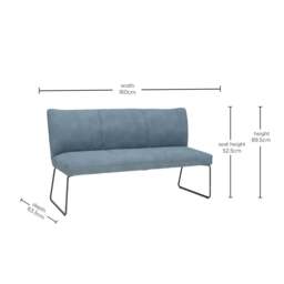Bridgford Loveseat Sofa, Blue - Barker & Stonehouse - thumbnail 4