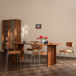 Tansley Dining Chair, Brown Fabric - Barker & Stonehouse - thumbnail 2