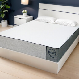 Estella King Size Mattress 150x200cm, White Fabric - Barker & Stonehouse - thumbnail 2